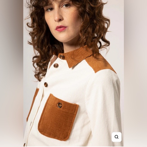 FRNCH Paris Cherokee Shirt in Cream - Picture 2 of 5